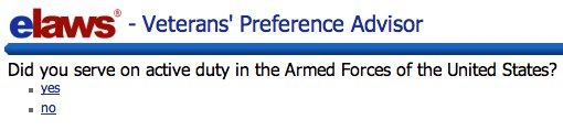 Veterans Preference Points Calculator